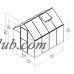 Palram Hybrid Greenhouse - 6' x 8' - Green   555918594